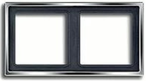 Рамка универсальная Jung LS990 metal 2-м. хром фото Рамка универсальная Jung LS990 metal 2-м. хром картинка